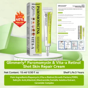 ✨✨𝐺𝑙𝑖𝑚𝑚𝑒𝑟𝑙𝑦® 𝑃𝑎𝑟𝑜𝑚𝑜𝑚𝑦𝑐𝑖𝑛 & 𝑉𝑖𝑡𝑎-𝑎 𝑅𝑒𝑡𝑖𝑛𝑜𝑙 𝑆ℎ𝑜𝑡 𝑆𝑘𝑖𝑛 𝑅𝑒𝑝𝑎𝑖𝑟 𝐶𝑟𝑒𝑎𝑚（𝐖𝐢𝐭𝐡 𝐋𝐢𝐪𝐮𝐢𝐝 𝐌𝐢𝐜𝐫𝐨𝐧𝐞𝐞𝐝𝐥𝐞𝐬, 𝐆𝐞𝐧𝐭𝐥𝐲 𝐆𝐞𝐭𝐬 𝐑𝐢𝐝 𝐎𝐟 𝐖𝐚𝐫𝐭𝐬, 𝐌𝐨𝐥𝐞𝐬, 𝐀𝐠𝐞 𝐒𝐩𝐨𝐭𝐬, 𝐀𝐧𝐝 𝐒𝐤𝐢𝐧 𝐓𝐚𝐠𝐬 ）